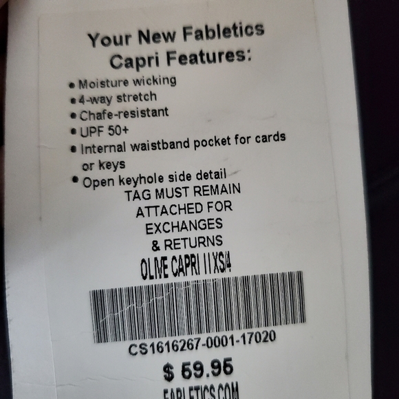 Fabletics NEW olive capri - Picture 7 of 9